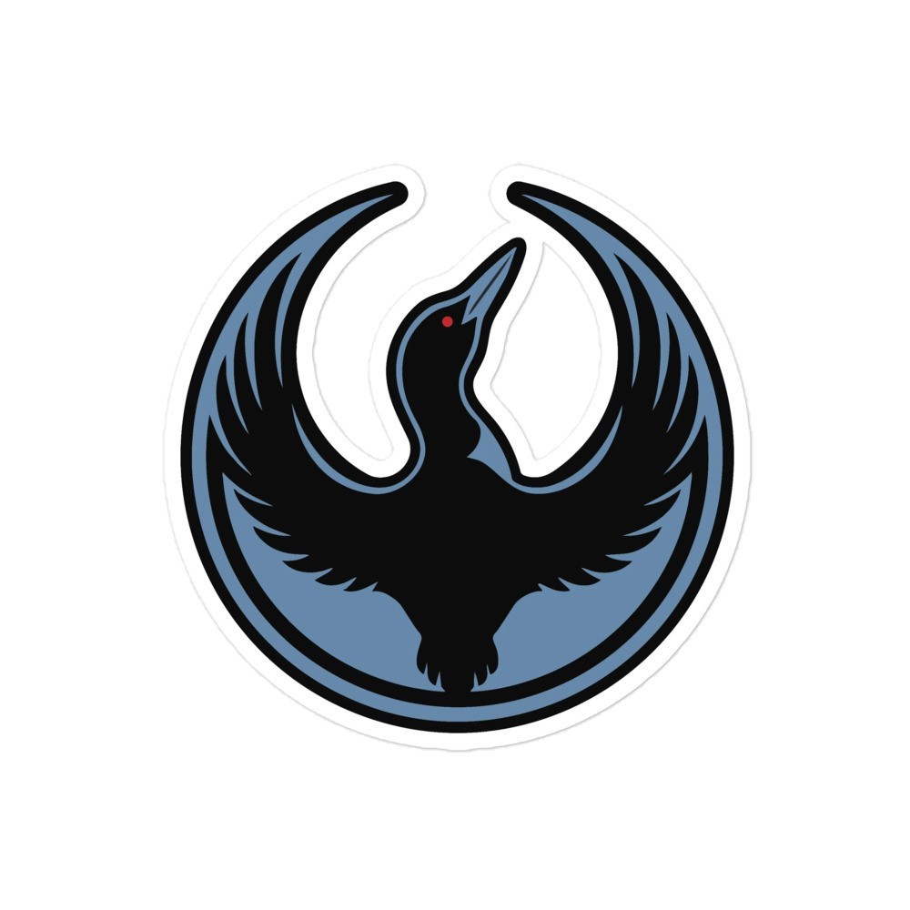 Rebel Loon Sticker Bubble-free stickers, Minnesota Rebel Loon Symbol