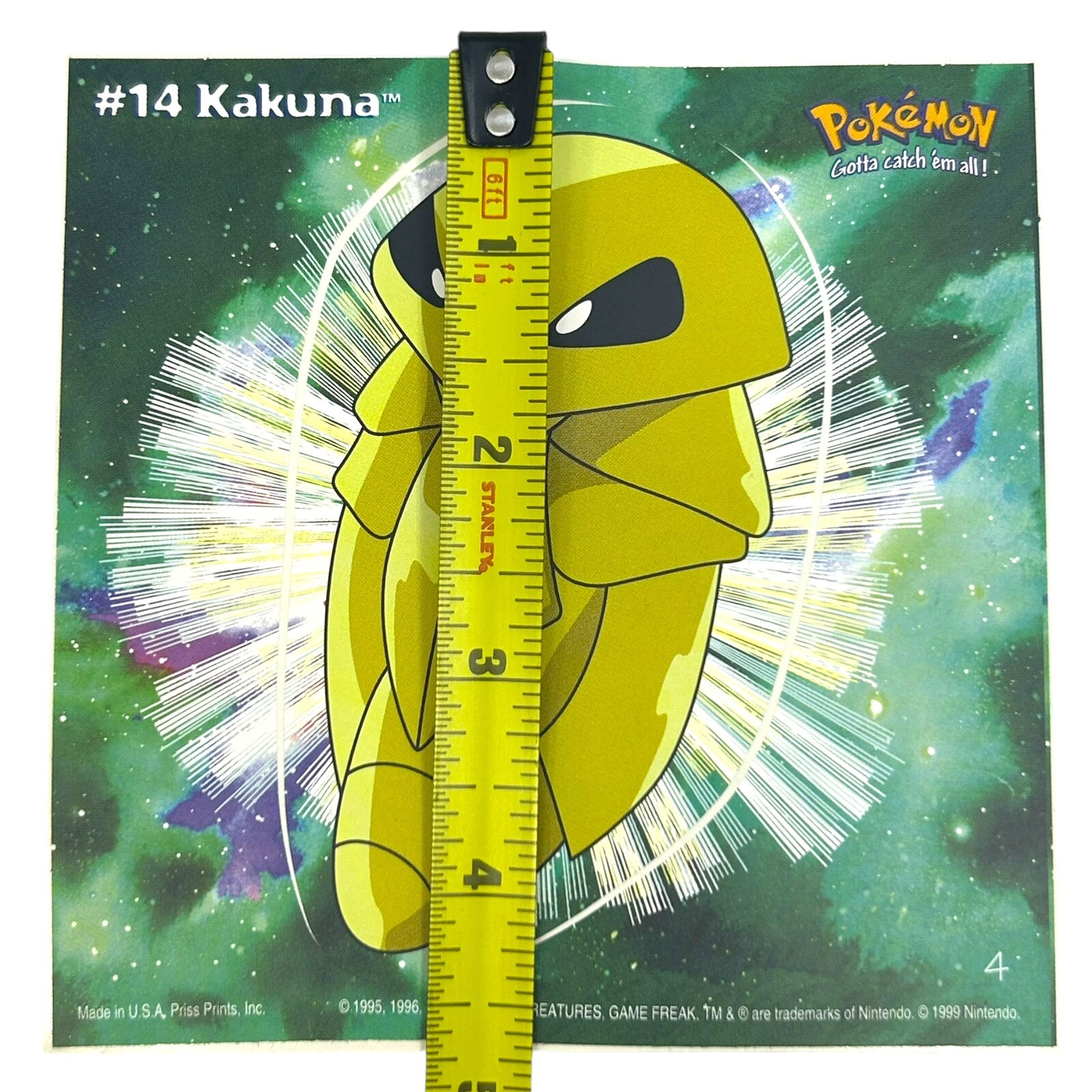 Pokemon Collect ’em Stick-Ups Kakuna #14 Large 4” Sticker Priss Prints