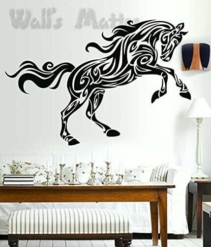 Horse Pattern Vinyl Art Horse Mural Large Size Abstract Wall Decal Stickers Wall