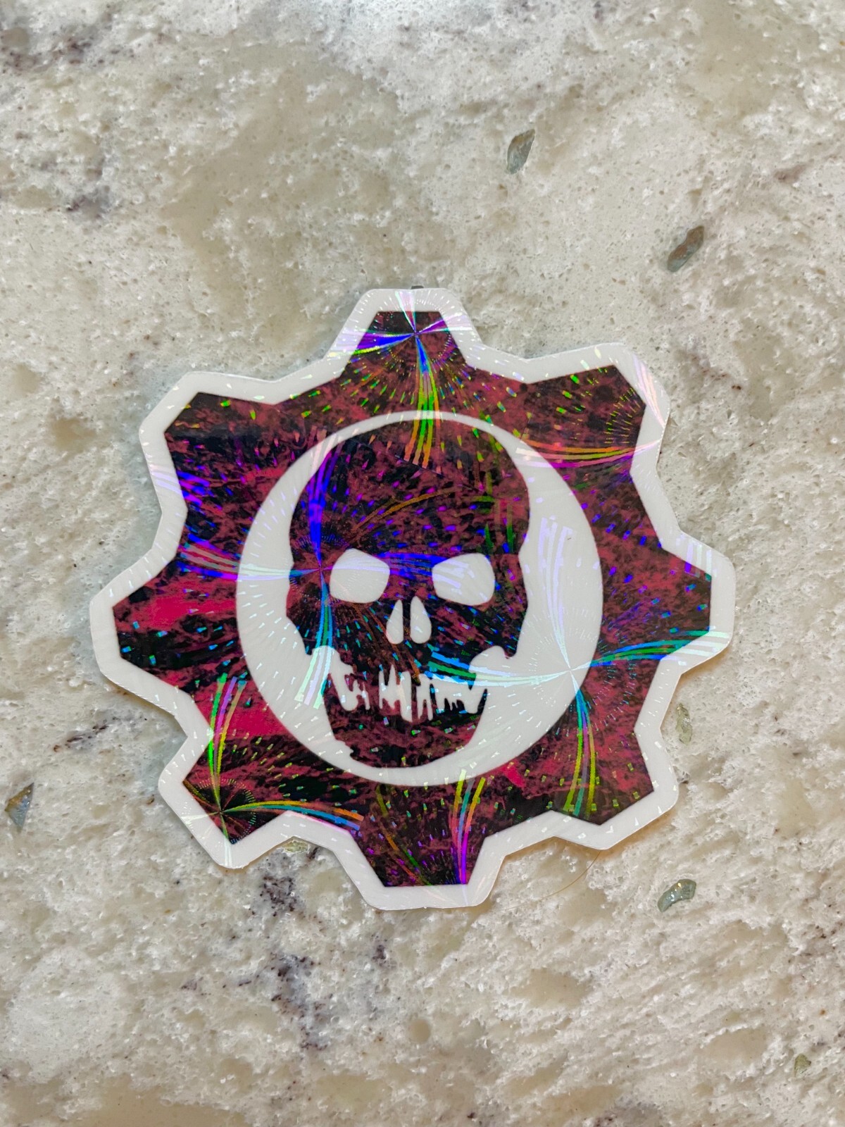 Gears of War Logo Sticker l Gloss or Holographic l Waterproof Decal