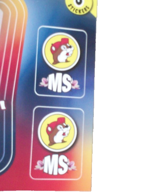 Mississippi Buc-ee's- Beaver Logo Stickers Set/3 MS State Shape: 5"+ Two Smaller
