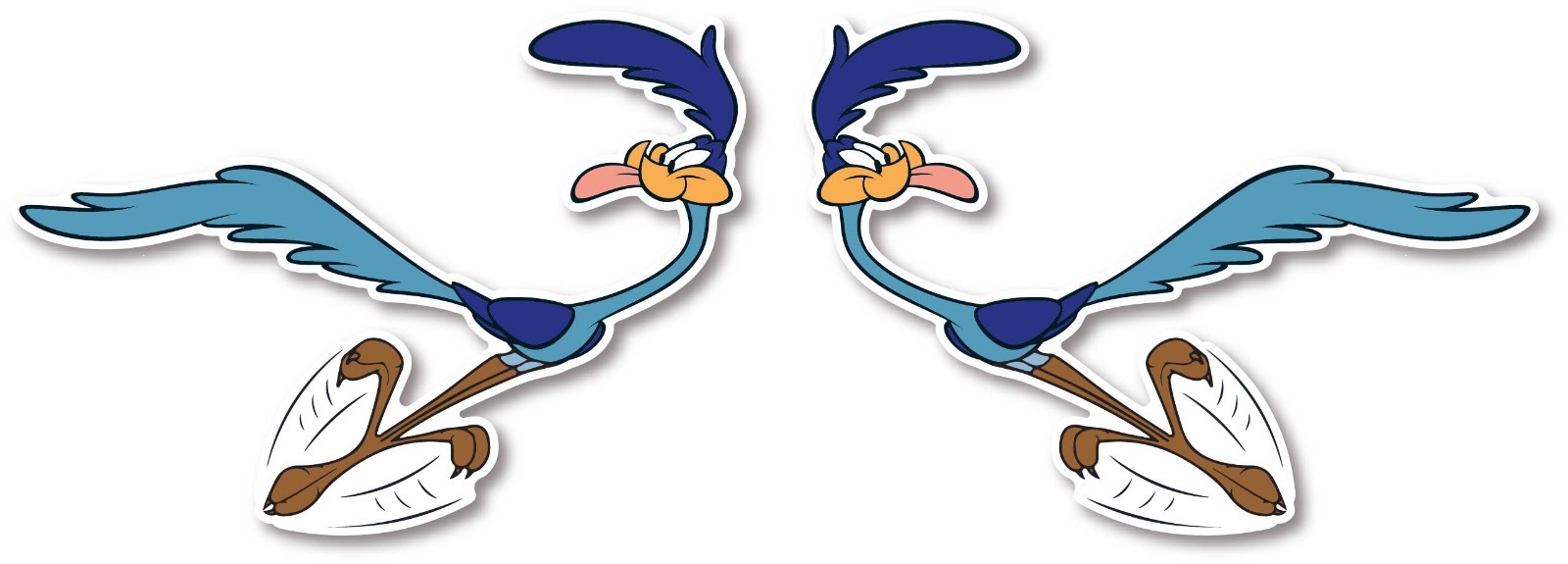 Road Runner Looney Tunes Cartoon Sticker Decal Set Laptop Wall Car Phone Racing
