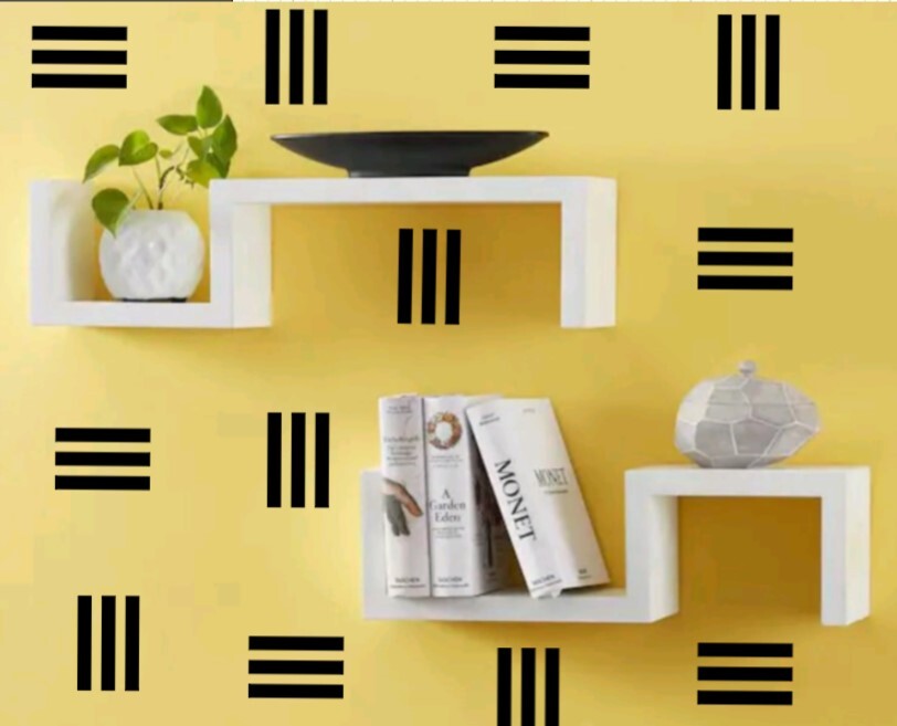 Geometric Wall Decals, Lines Wall Decor, Removable Group Abstract Wall Stickers