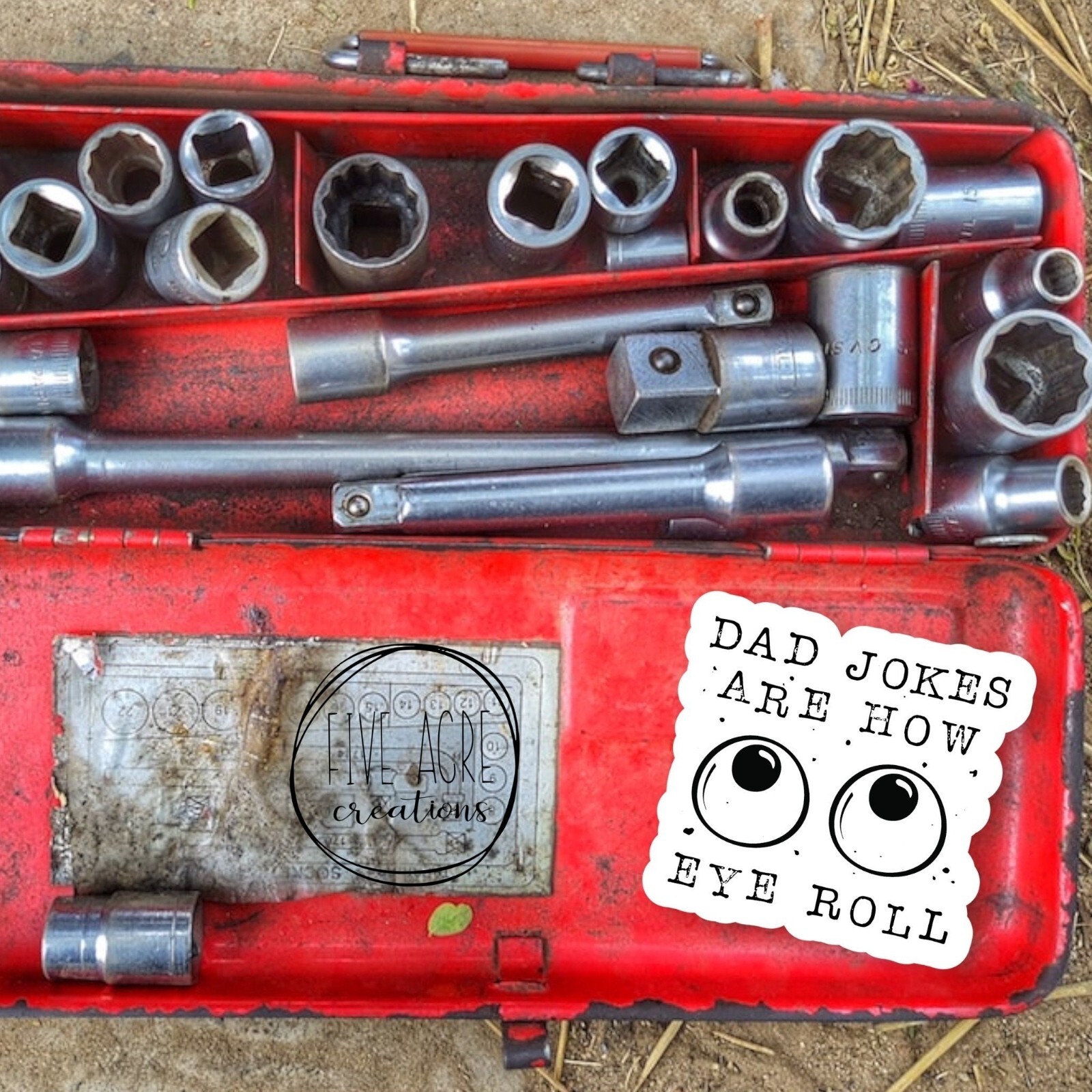 Dad Jokes Are How Eye Roll | Dad Jokes Decal | Funny Sassy Sticker – Waterproof