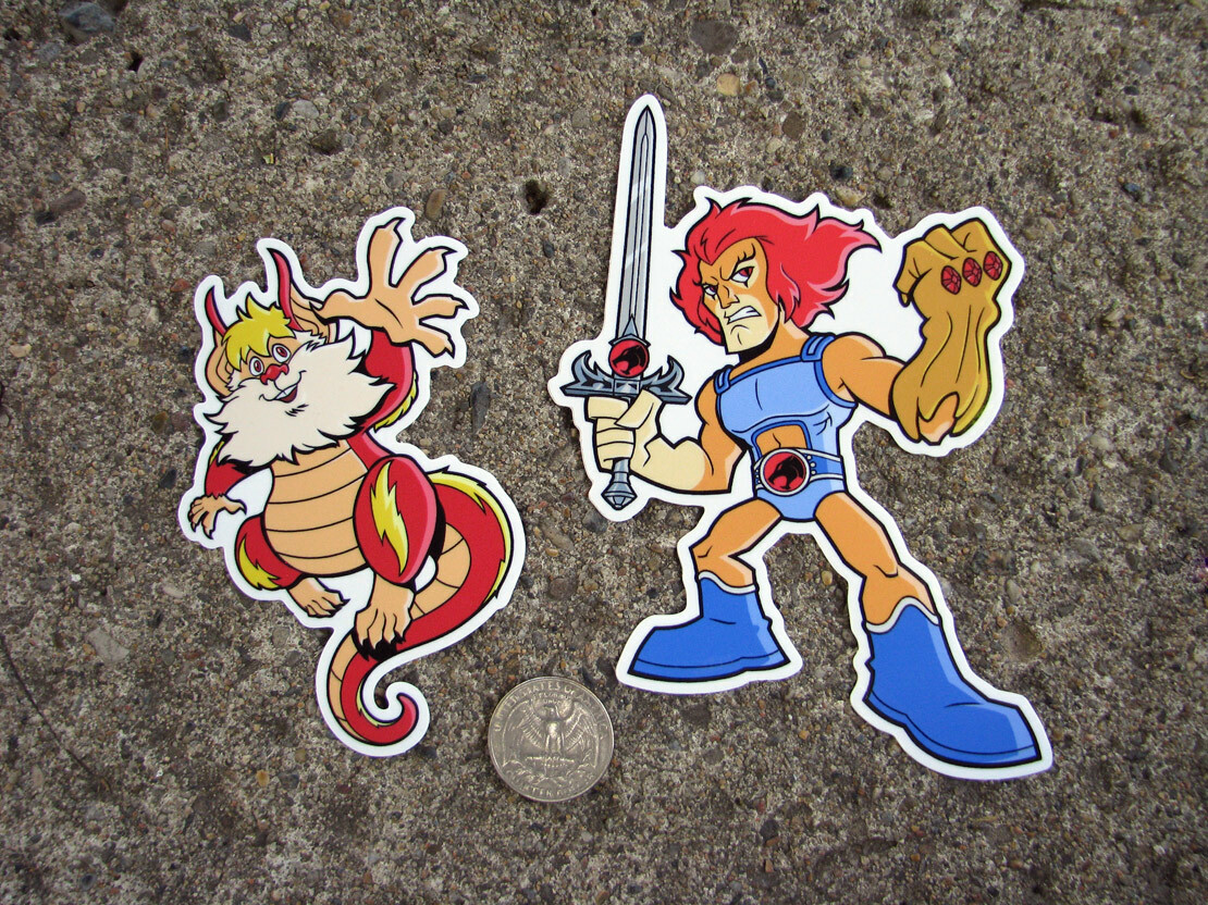 Lion-O Snarf Vinyl Sticker ThunderCats Skateboard Car Laptop Decal 80s Cartoon