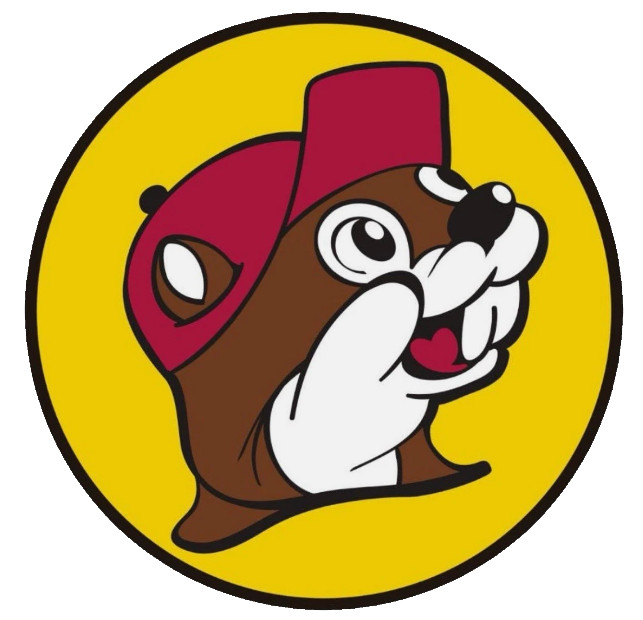 Buc-ees Beaver Bucees Logo 3” Inch DIECUT Waterproof Vinyl Decal Sticker