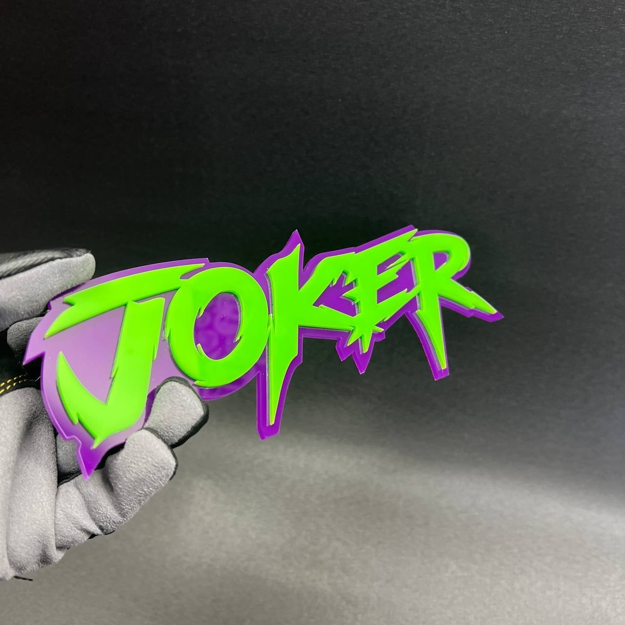 1PC JOKER Custom 3D Text Car Badge Fender Emblem Tailgate Toolbox Decal