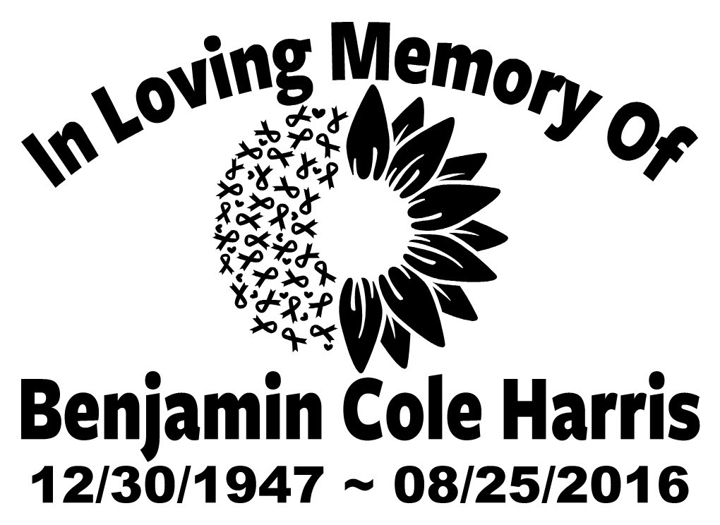 In Loving Memory Decal Cancer Ribbon Flowers | Floral Car Vinyl Sticker Custom