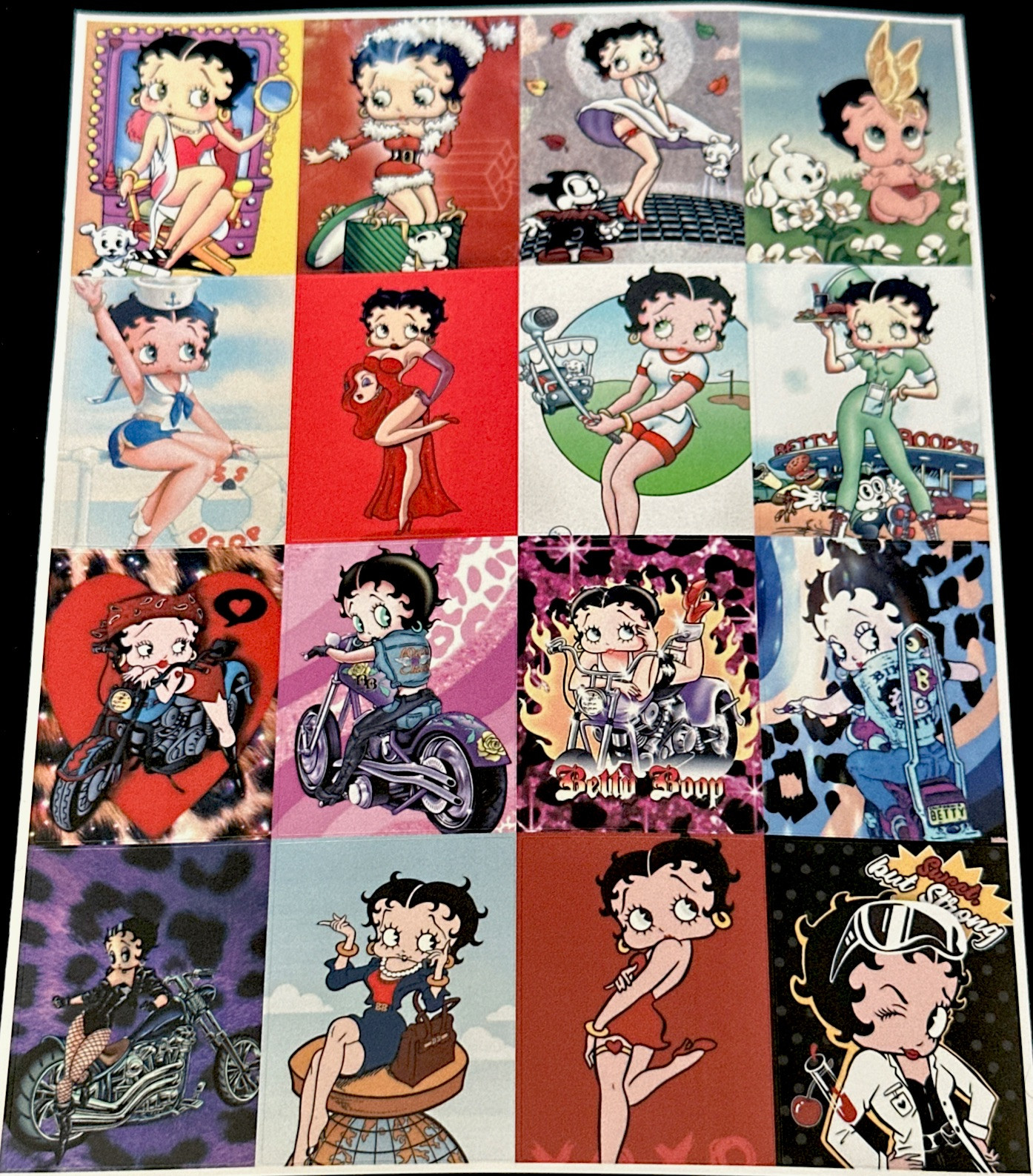 BETTY BOOP STICKERS✨💋🐶🧑🏻‍🎄👠🔥 🍼🌎❤️‍🔥✨6 1/2” X 5”✨SEXY & CUTE✨AWESOME💫