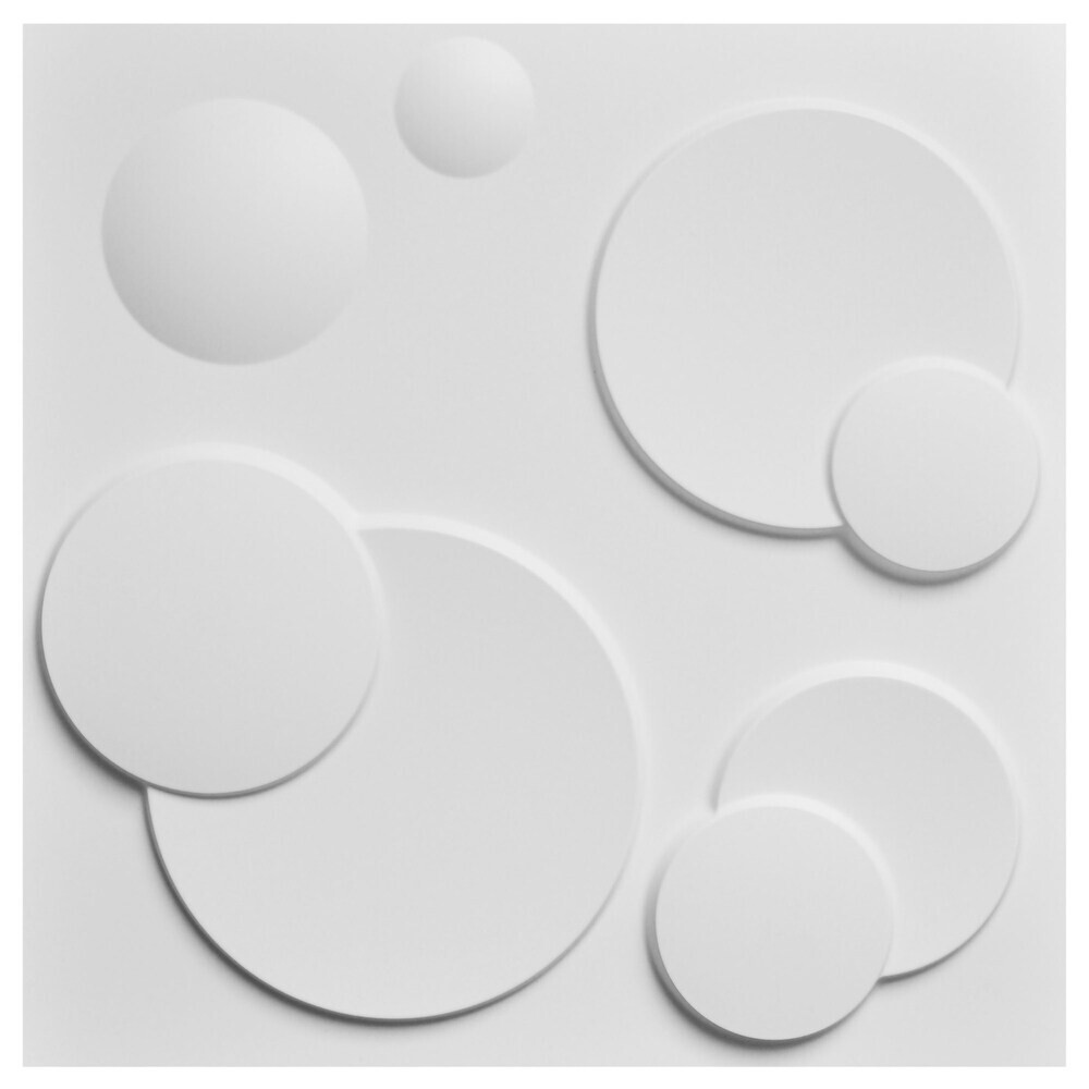 Art3D 3D Wall Panels White Bubble Decorative Modern Tiles (32 Square Feet)