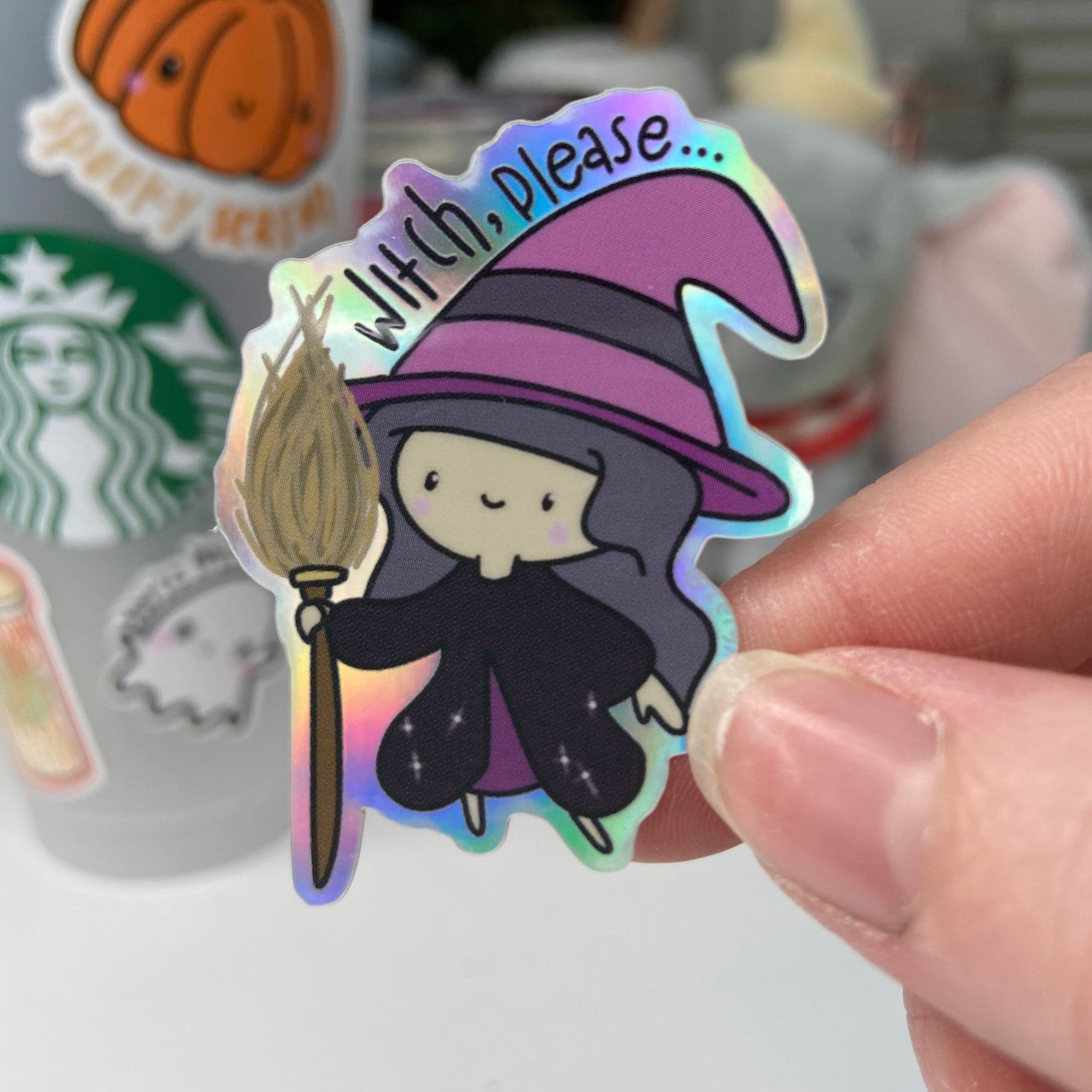 Custom 2 Inch Holographic Die Cut Vinyl Stickers 50 Pack for Laptop Gear