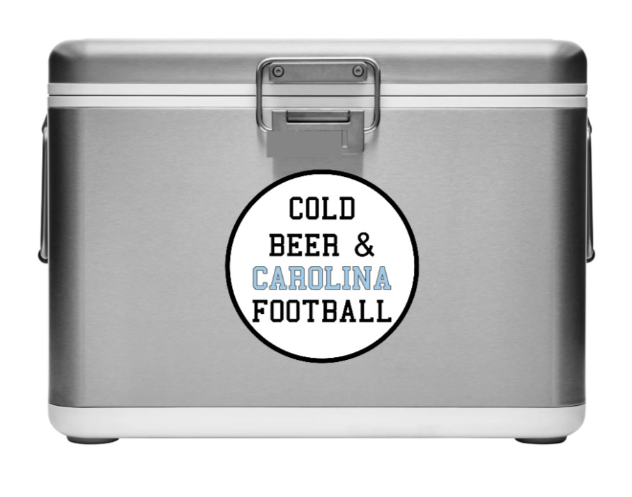 Beer (Carolina Football) – 4" Car Vinyl Decal Window Cooler Trailer Bar Laptop