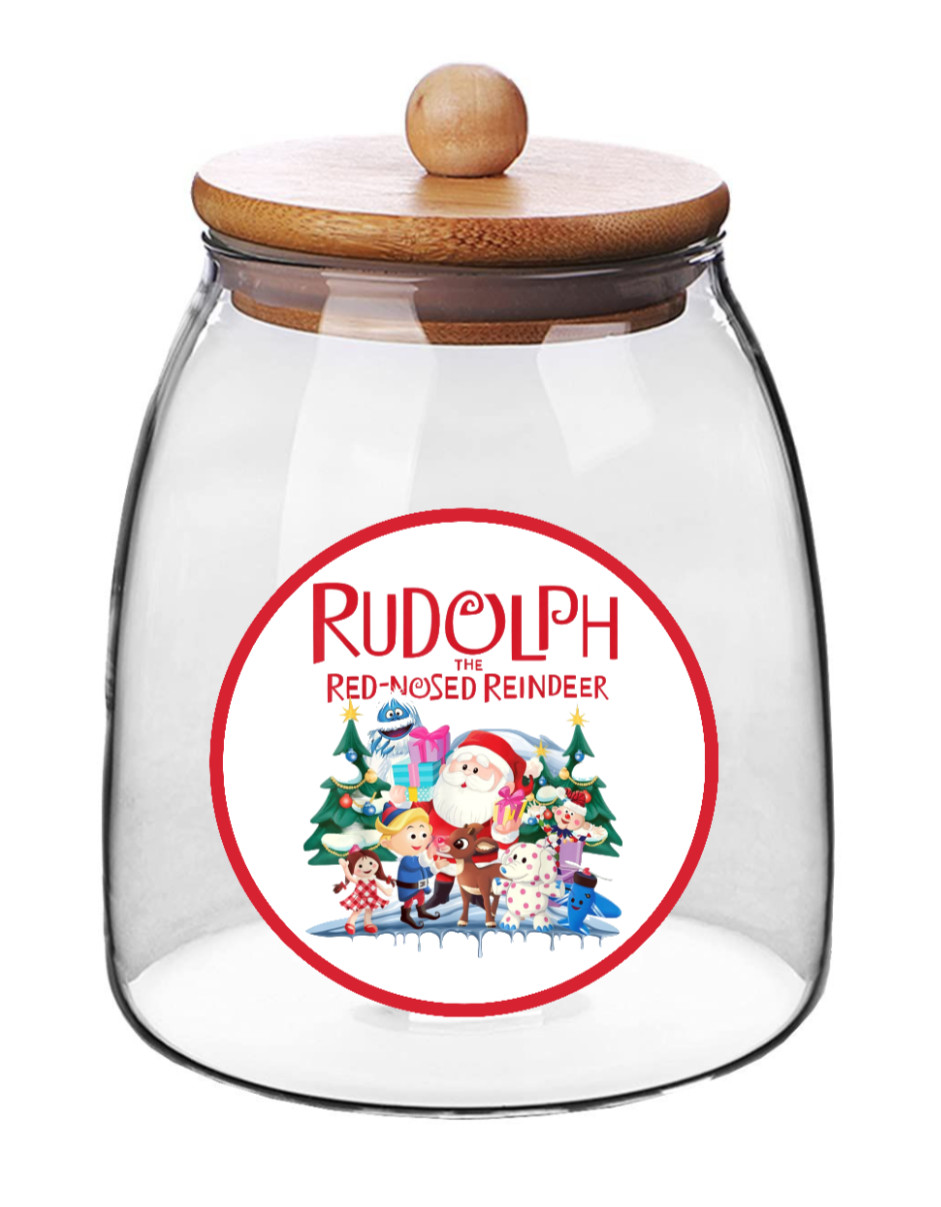 Christmas – "Rudolph" – 4" Vinyl Decal Sticker Gift Decor Jar Tumbler Car Laptop