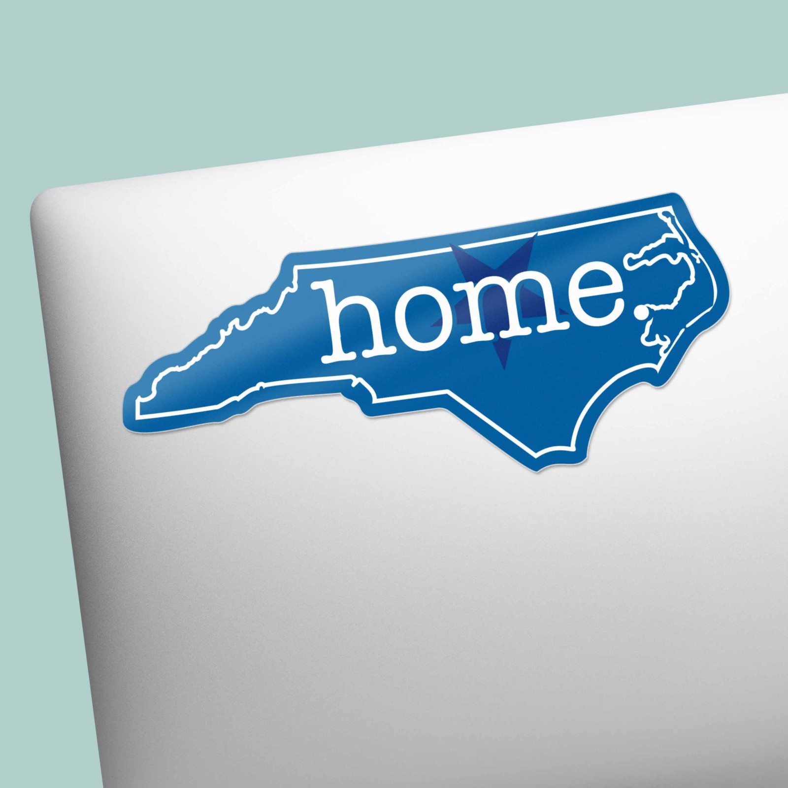 Royal Blue North Carolina Sticker – Cute Durham NC Decal
