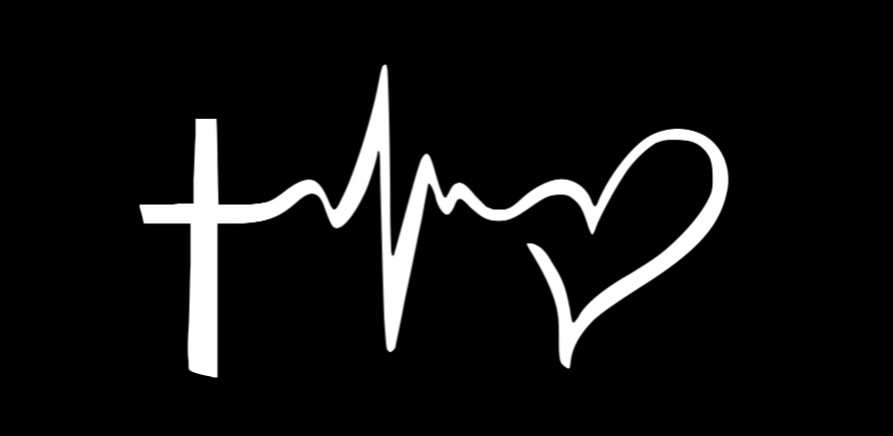 FAITH HOPE LOVE Vinyl Decal Sticker Car Window Wall Bumper Symbol Heart Cross 6"