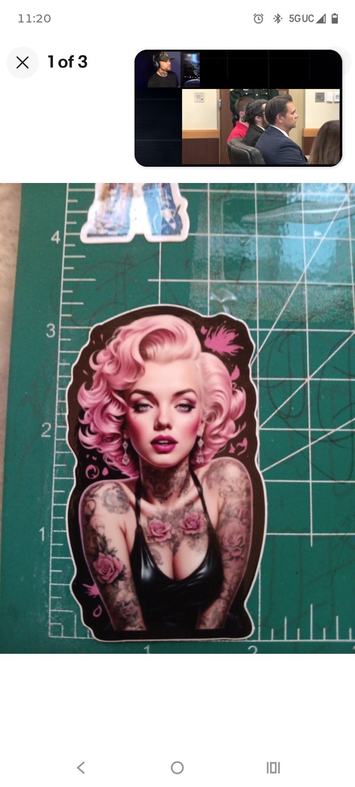 MODERN MARILYN MONROE VYNIL DIE-CUT HIGH-GLOSS STICKER 3X2 INCHES STICKER X
