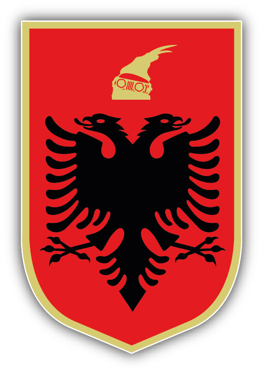 Albania Coat Of Arms Car Bumper Sticker Decal – 9", 12" or 14"