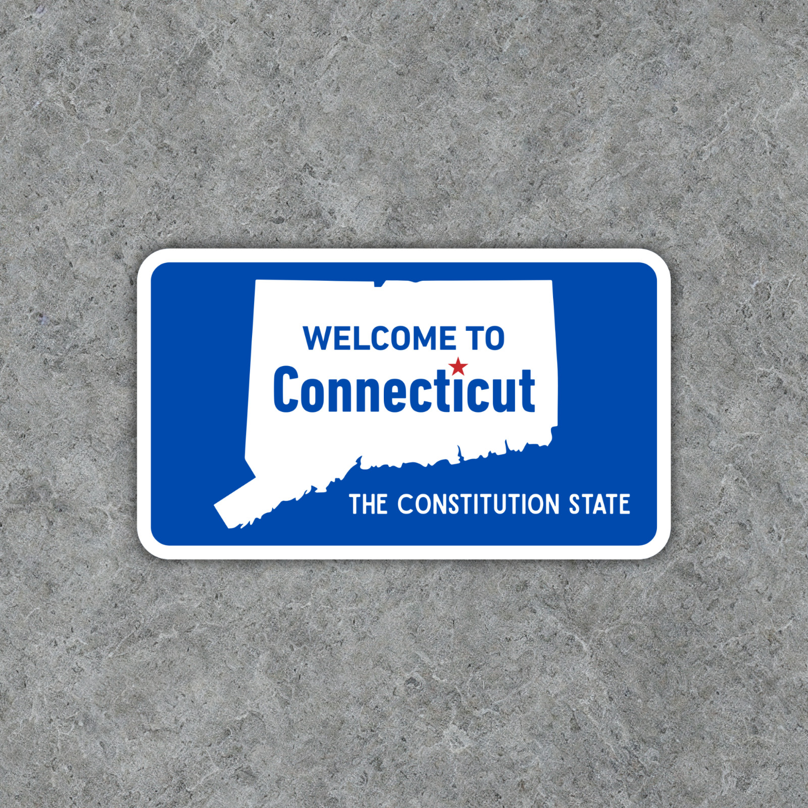 Welcome to Connecticut Sticker Constitution State Vinyl Decal Waterproof Travel