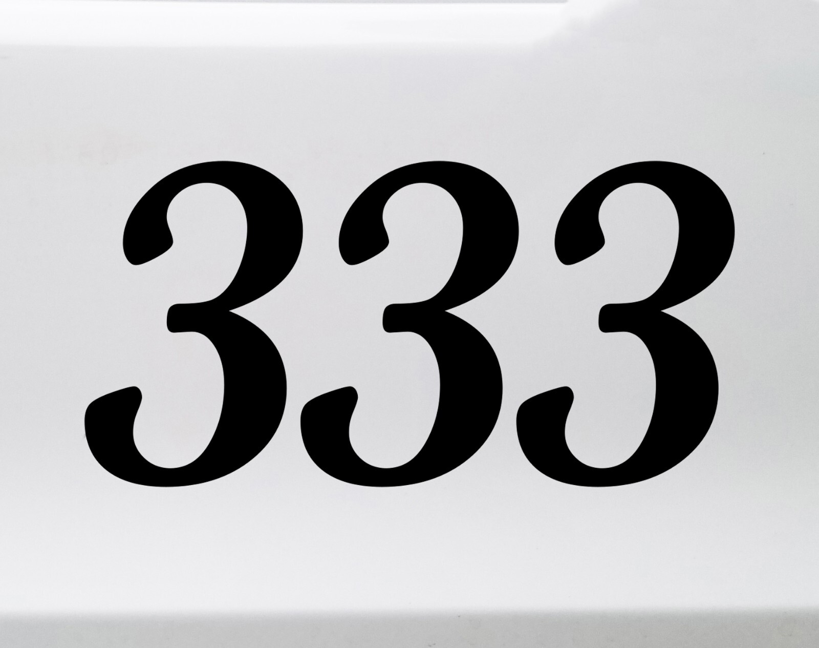 333 Angel Number Vinyl Decal – Support Encouragement Numerology Die Cut Sticker