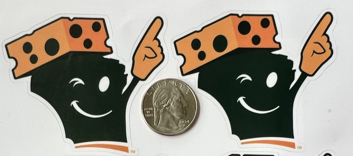 Green Bay Packers Cheesehead Decals (2)