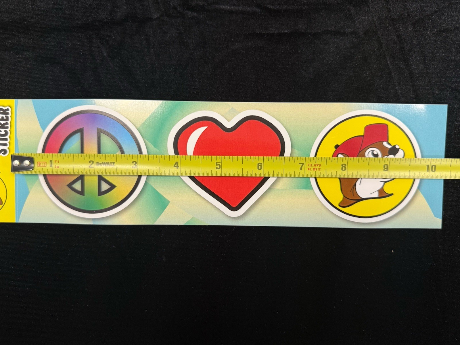Buc-ee's Bumper Sticker Beaver Logo Peace Love Buc-ee’s