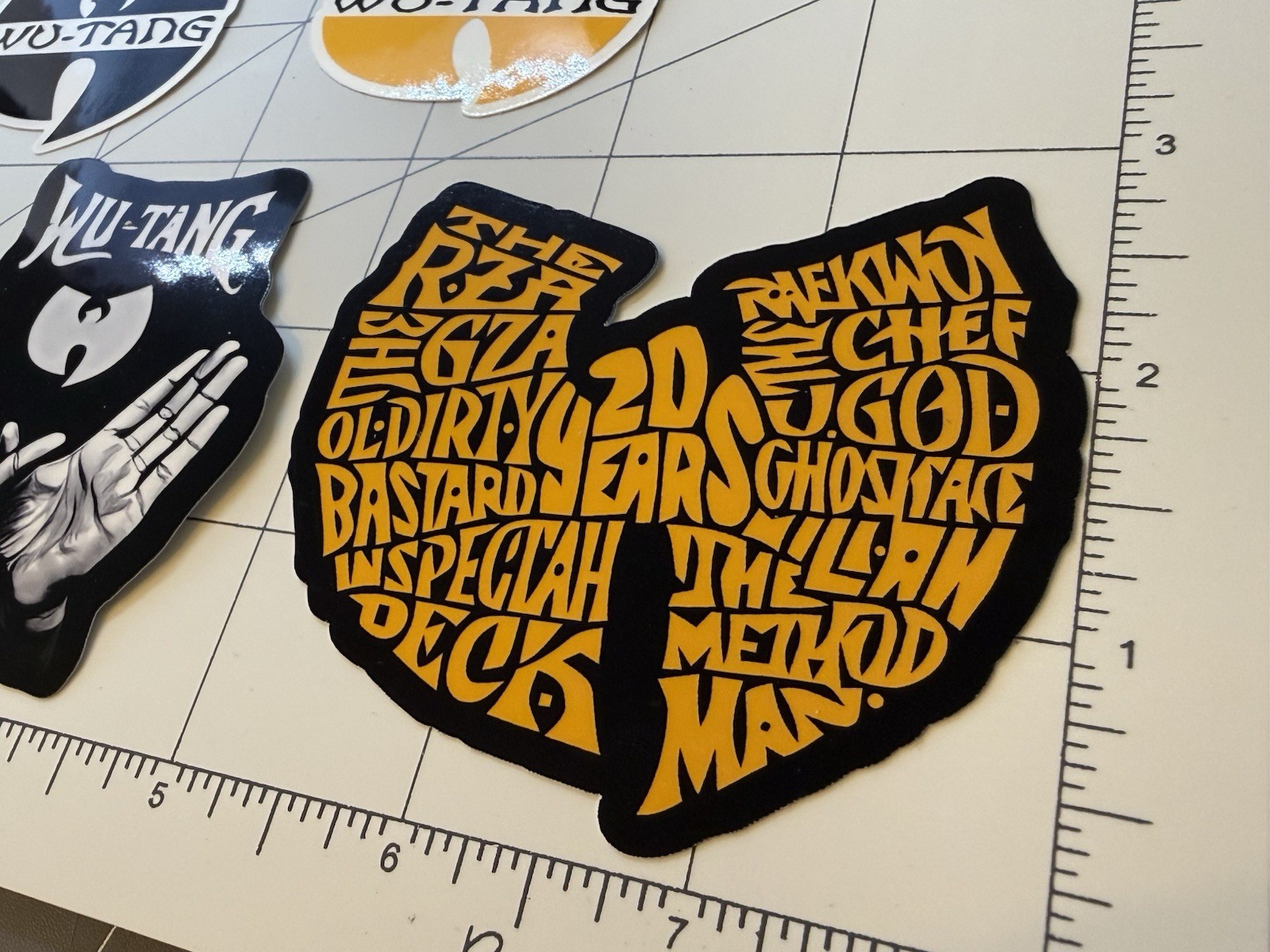 Wu Tang Clan Stickers 5 Sticker Lot
