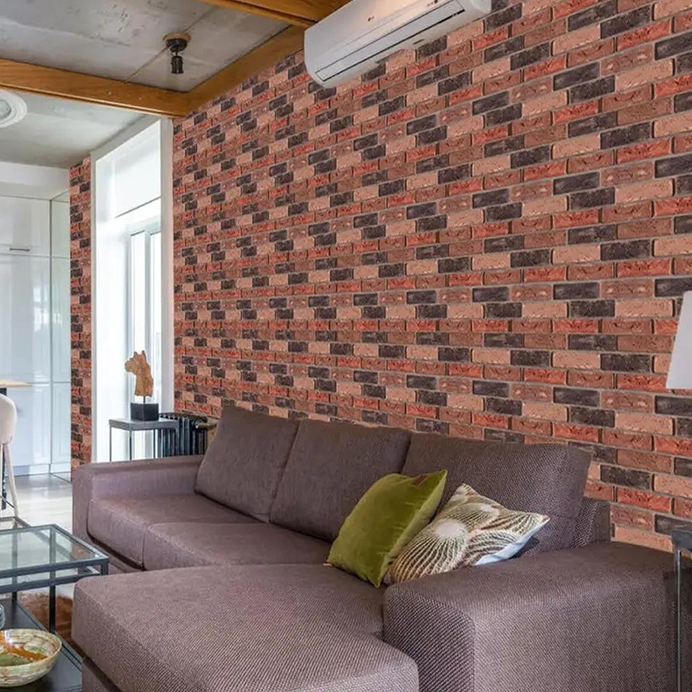 10-100x 3D Tile Brick Wall Sticker Self-adhesive Foam Panel Wallpaper 30*30cm