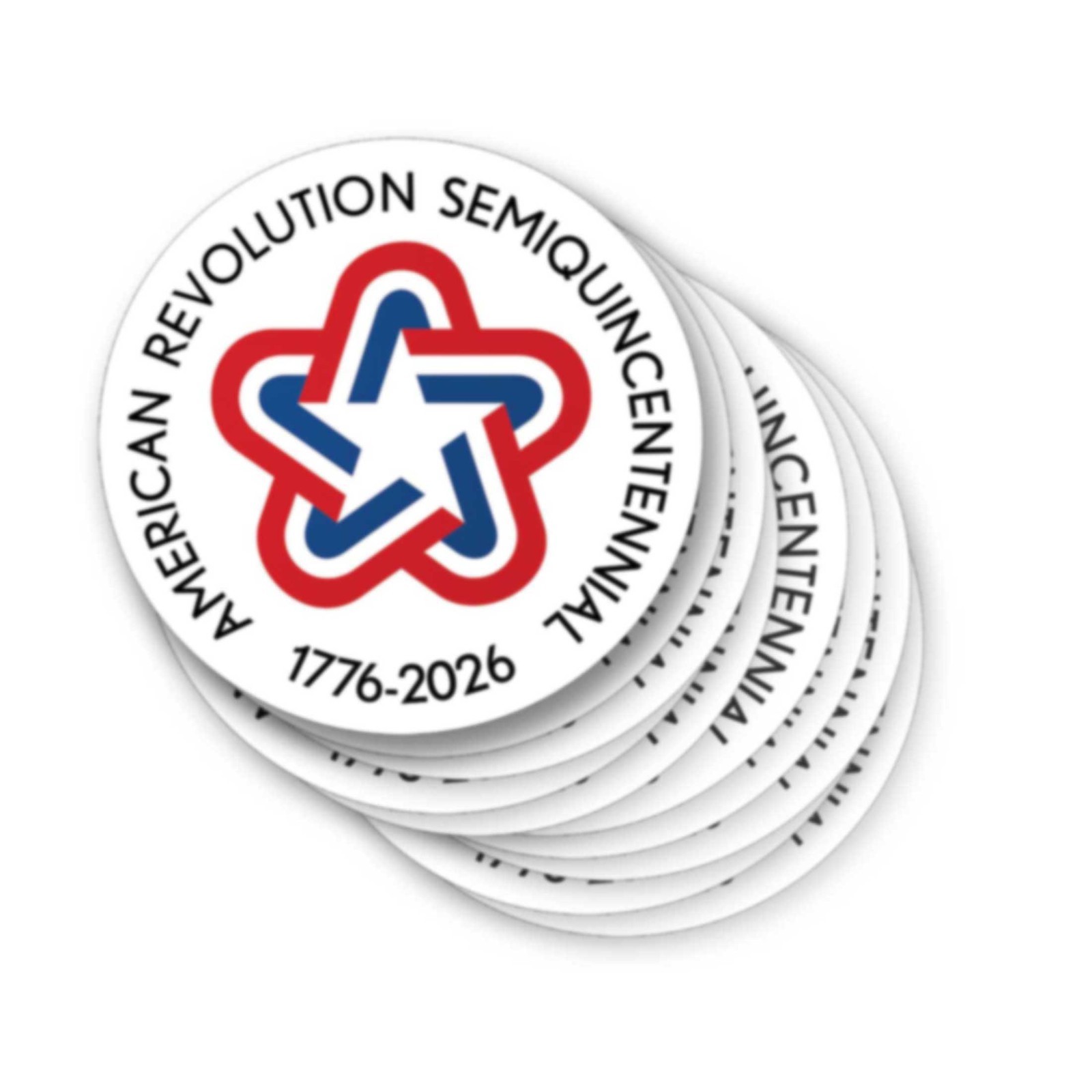 America 250th Decals – 10 PACK Die Cut Stickers – USA 250 1776-2026 Vintage Star