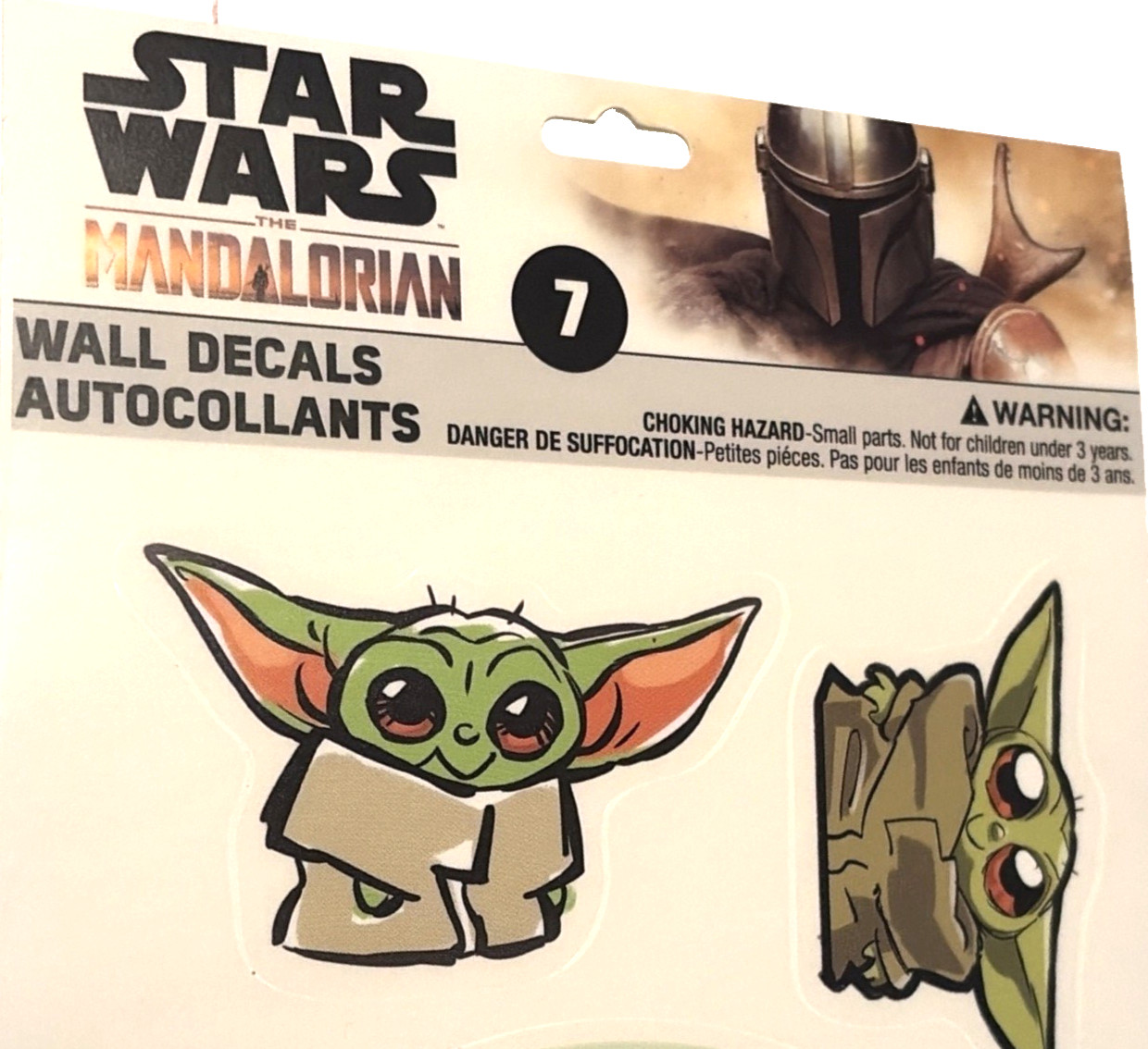 Room Mates Star Wars Wall Decals Mandalorian Baby Yoda The Child Peel and Stick