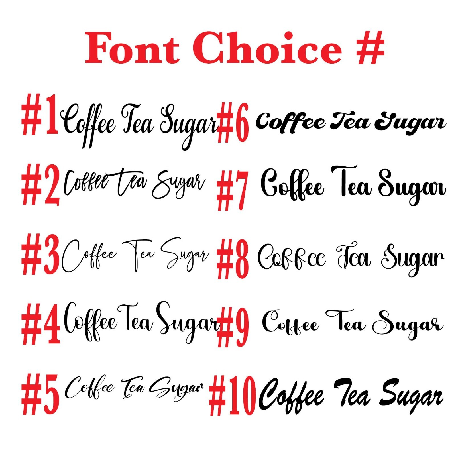 Coffee Tea Sugar canister decal vinyl lettering Pantry kitchen organization