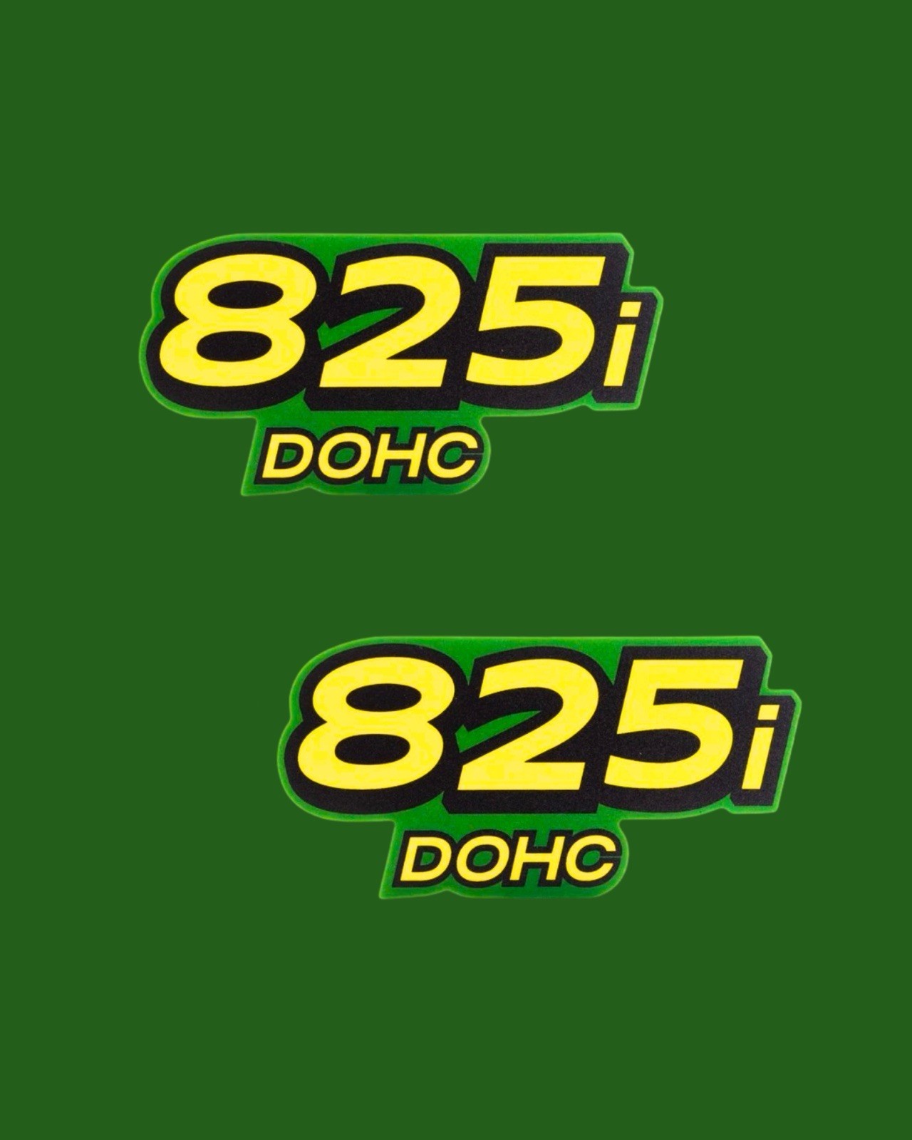 825i DOHC John Deere Laminated Decal Sticker M158179 Replacement