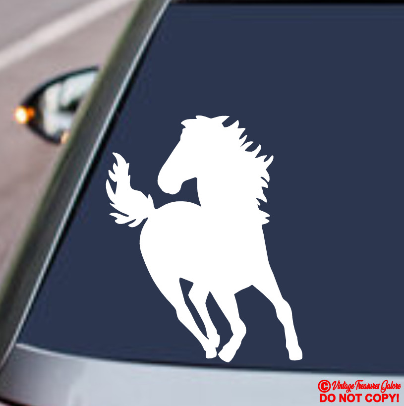 HORSE Vinyl Decal Sticker Car Truck Rear Window Wall Bumper FARM ANIMAL MUSTANG