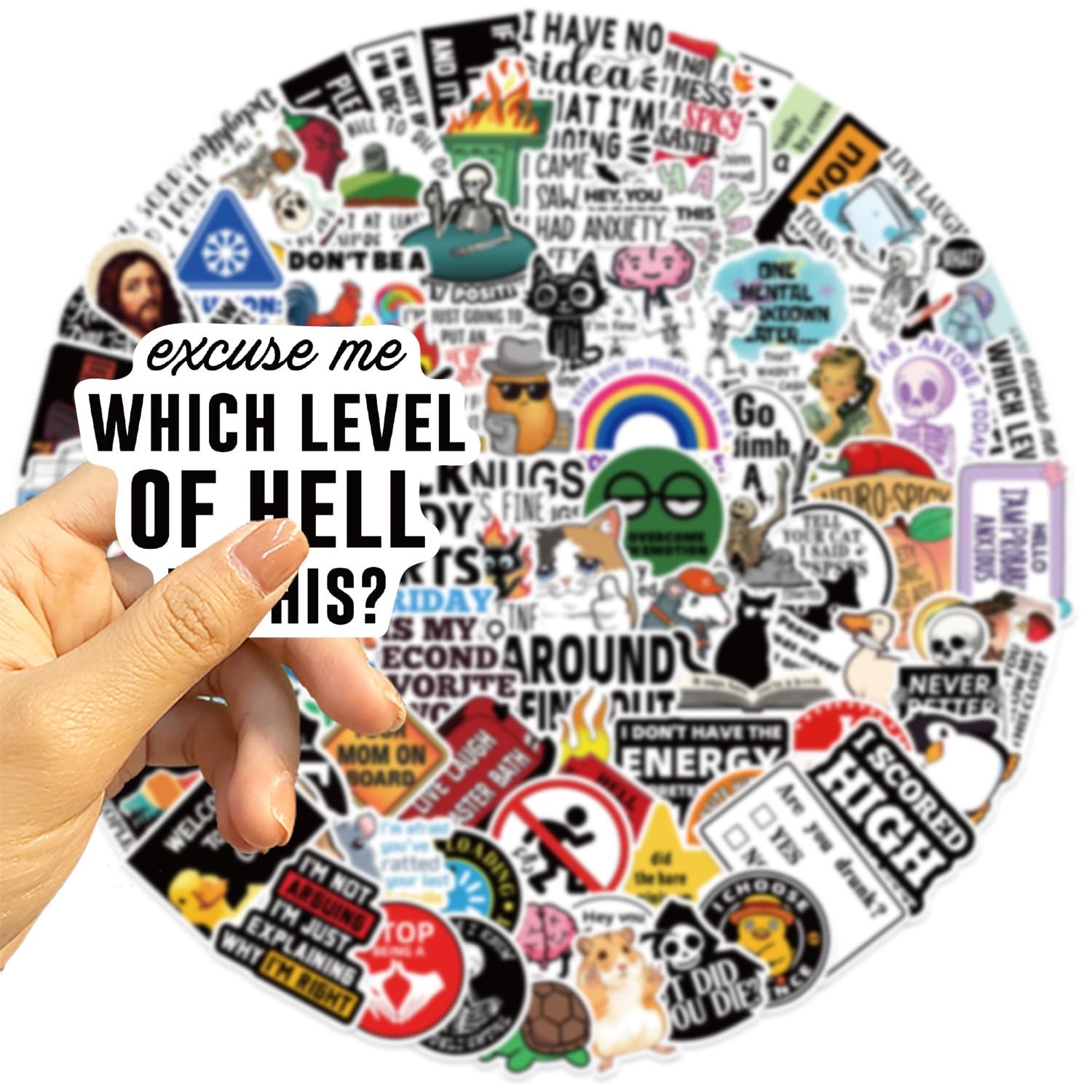 Funny Stickers for Adults 100 PCS Meme Dirty Hilarious Prank Stickers for Sale