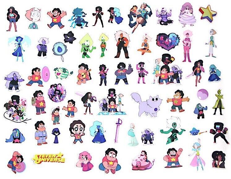 STEVEN UNIVERSE Vinyl Stickers [D] STEVONNIE Pearl JASPER ~ CARTOON ~Waterproof