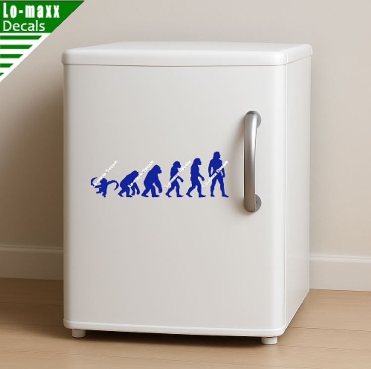 Evolution Of Barrel Of Monkeys Funny Ape To Man Vinyl Decal Sticker Art