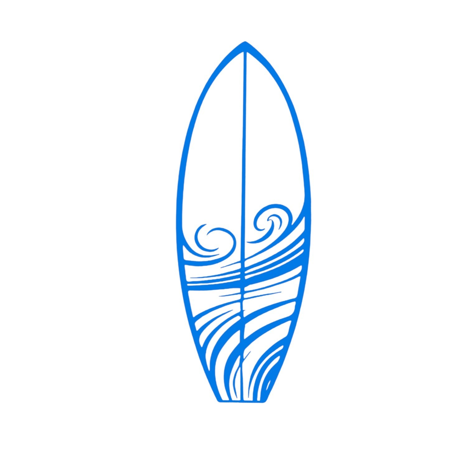 Surfboard Vinyl Decal for car Windows Laptops Any Smooth Surface design #22