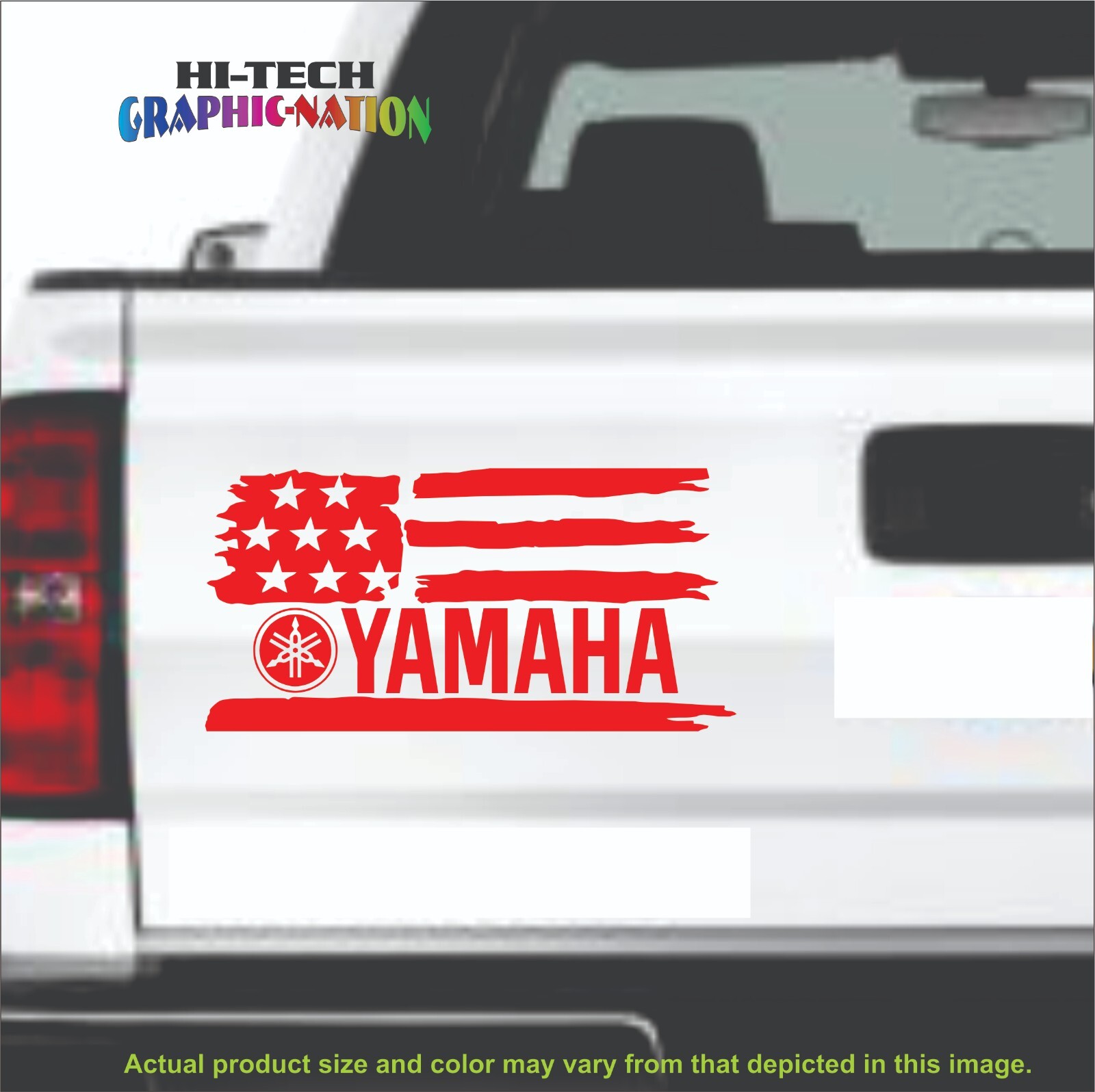 YAMAHA US FLAG LOGO Sticker Vinyl Decal for Motorcycle Car Truck Window Logo #1L