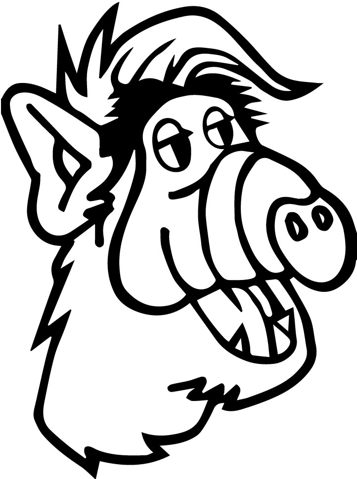 Alf vinyl decal sticker TV Alien Humor 80's Retro Funny Show Melmack