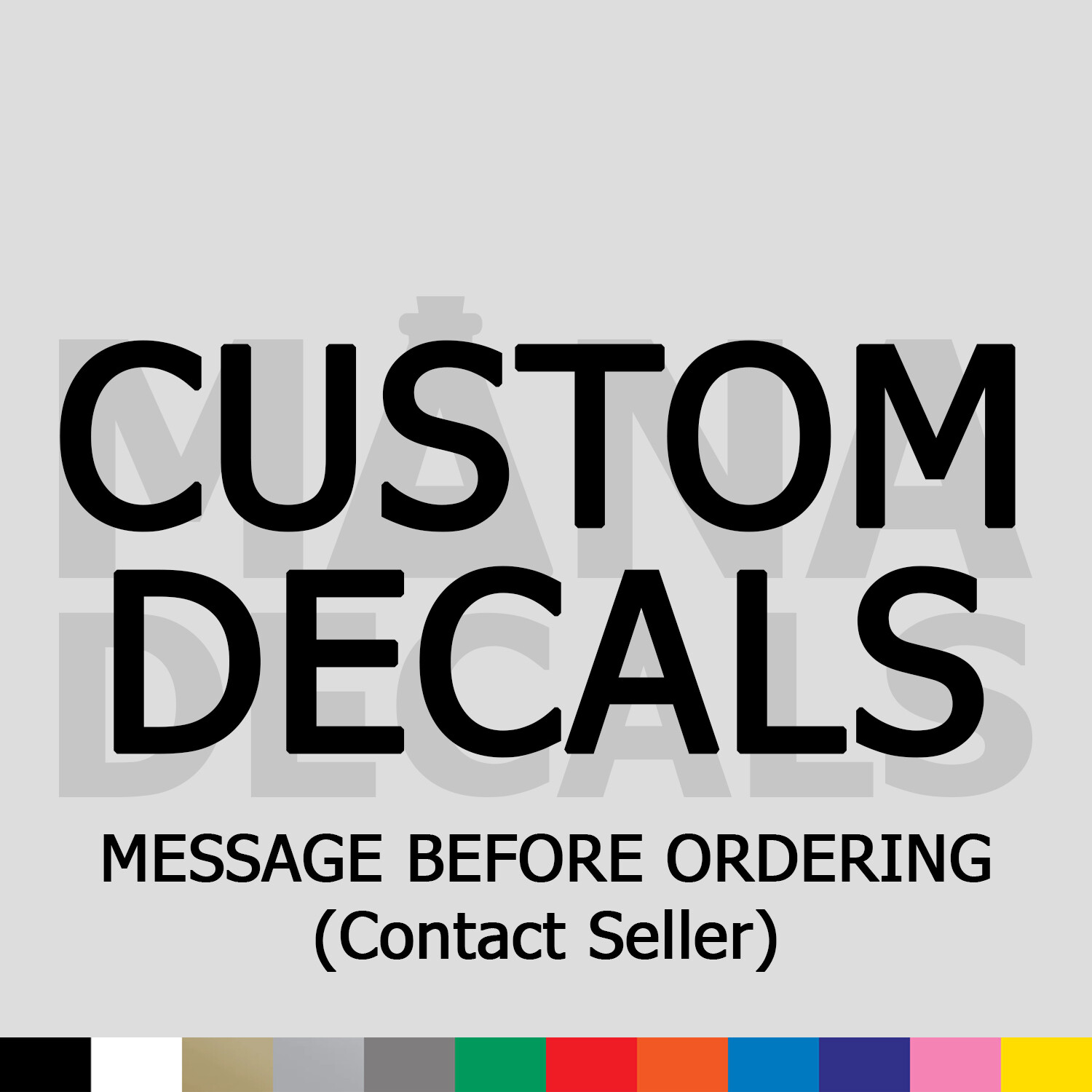 Custom Decals and Logos Vinyl Die Cut Decal Sticker