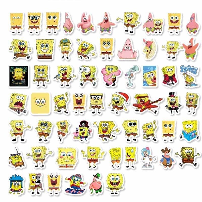 SPONGEBOB Stickers [A] SQUAREPANTS Squidword PATRICK ~ Vinyl Skateboard Decals