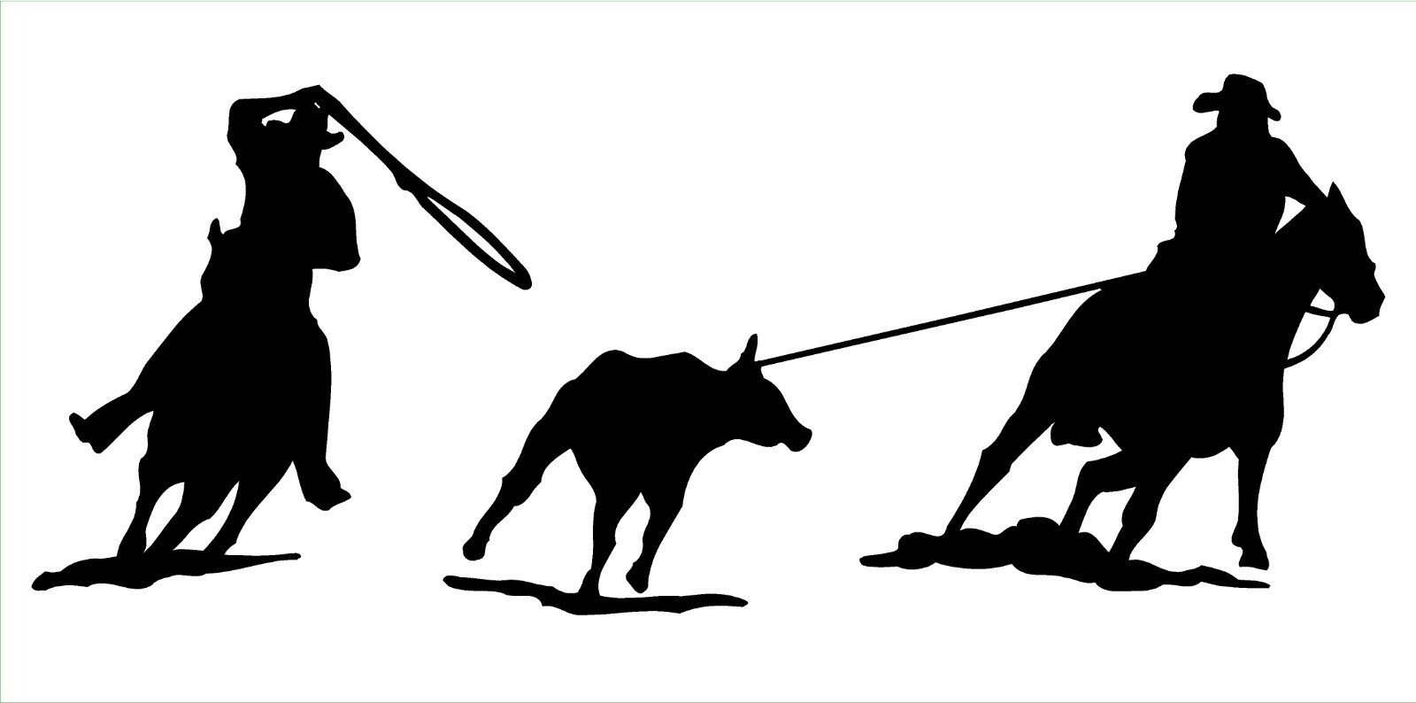 Team Roping Decals Rodeo truck window horse trailer vinyl sticker graphics