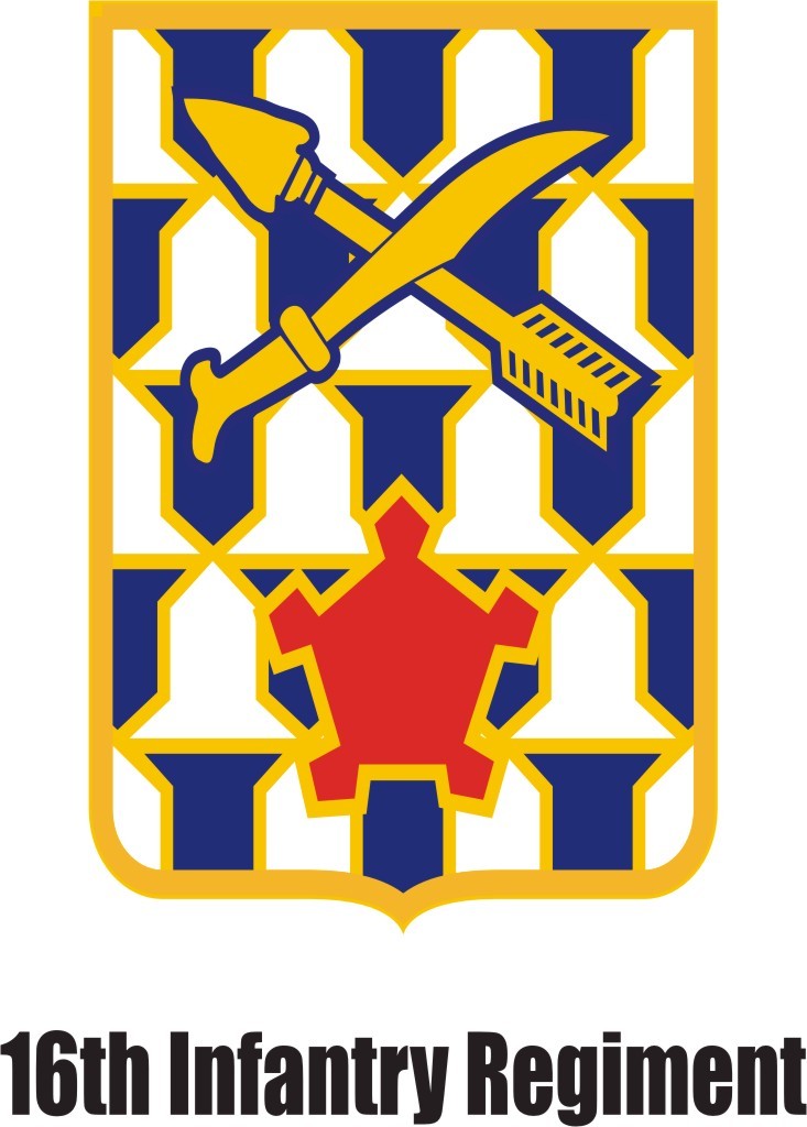 U.S. Army 16th Infantry Division Window Wall Vinyl Decal Sticker Military