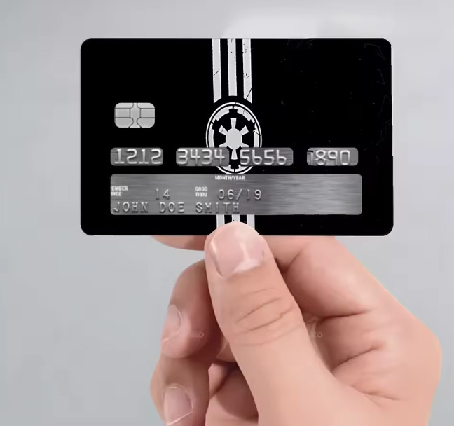 Star Wars Empire Card Decal Sticker for Credit Card or Debit Card Perfect Fit