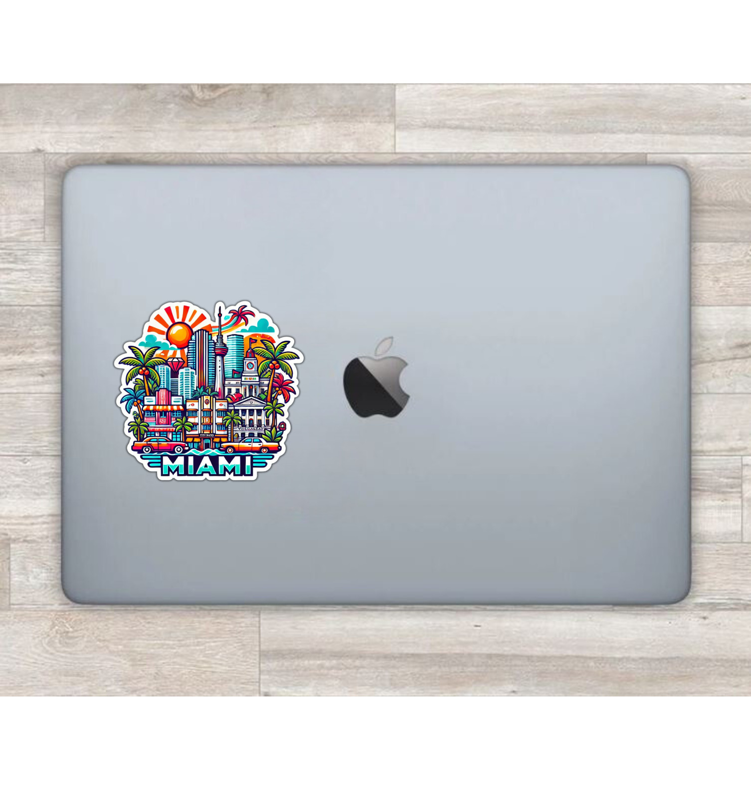 Miami Florida Fridge Magnet or Laptop Sticker