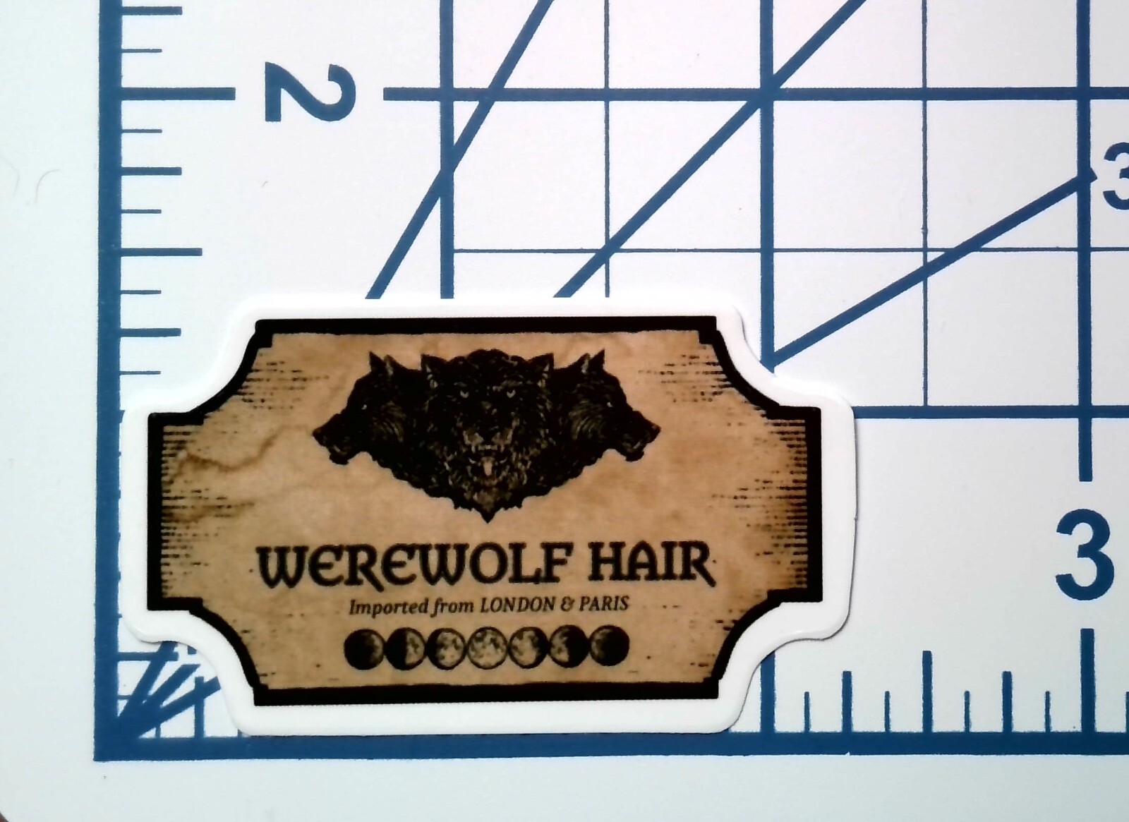 Werewolf Hair Vinyl Sticker Goth Apothecary Journal Scrapbook Die Cut Gothic