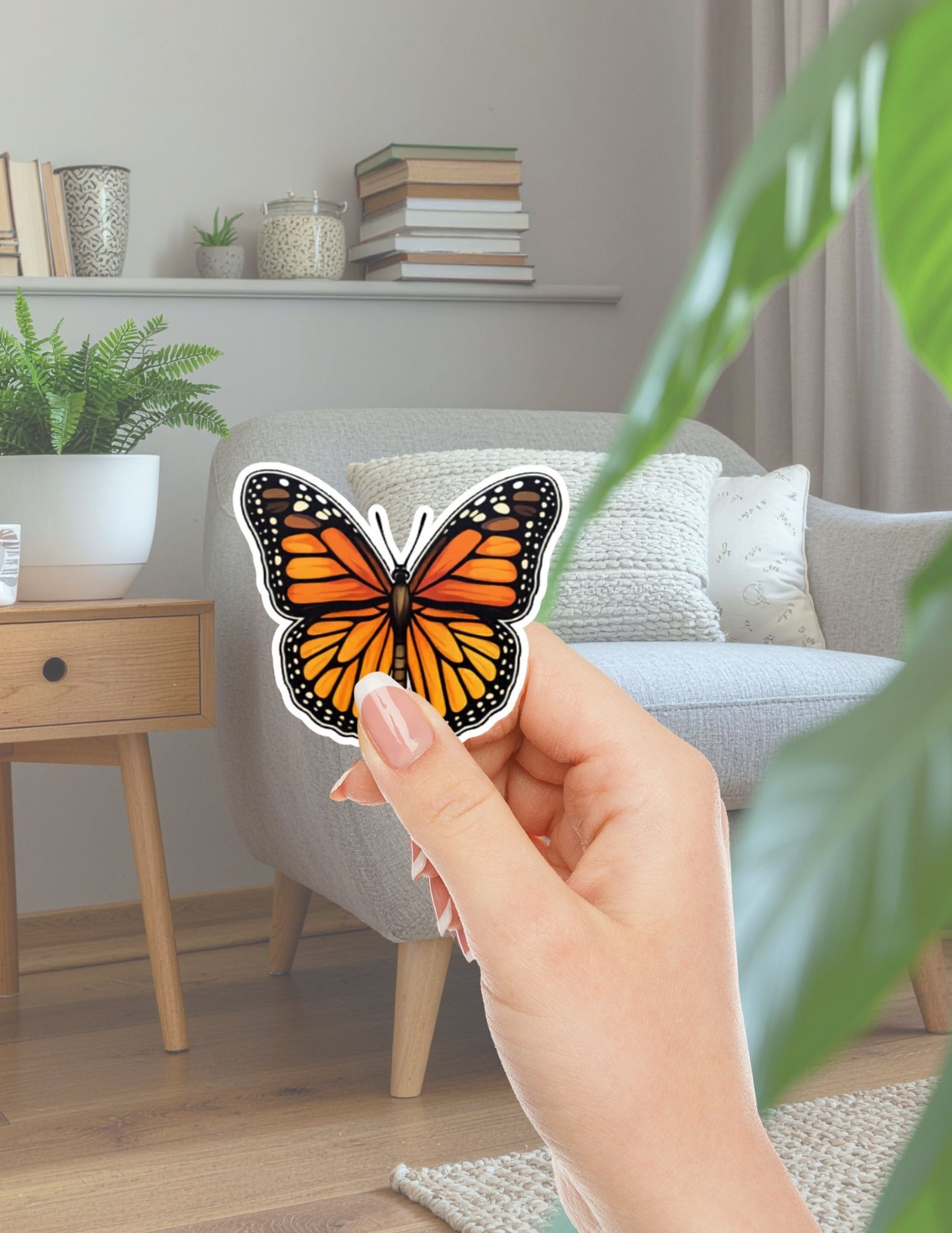 Monarch Butterfly Die Cut Stickers Set Laptop Sticker WaterBottle Sticker