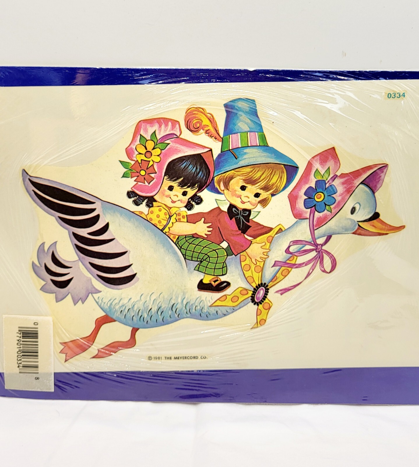 Vintage 1981 Meyercord Co. DecalArt Mother Goose Wall Art Decal