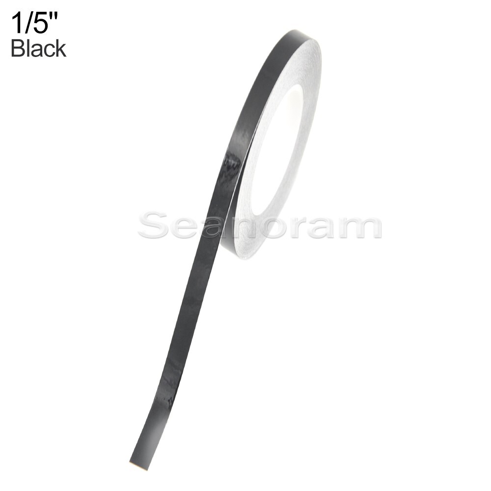1/5" 5mm Black DIY Home Shop Bar Pinstriping Pin Stripe Decal Vinyl Tape Sticker