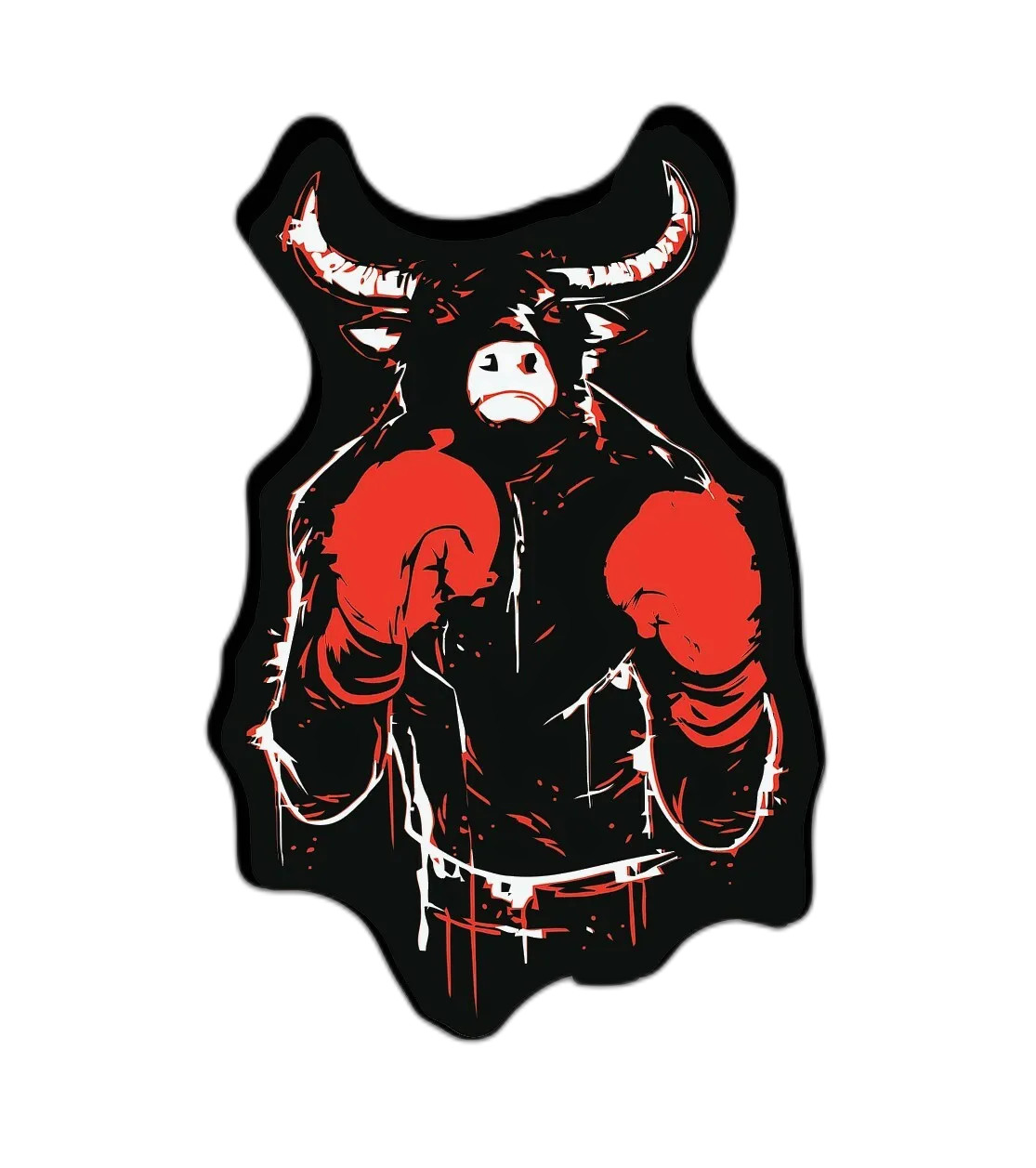 Boxing Bull Sticker Decal