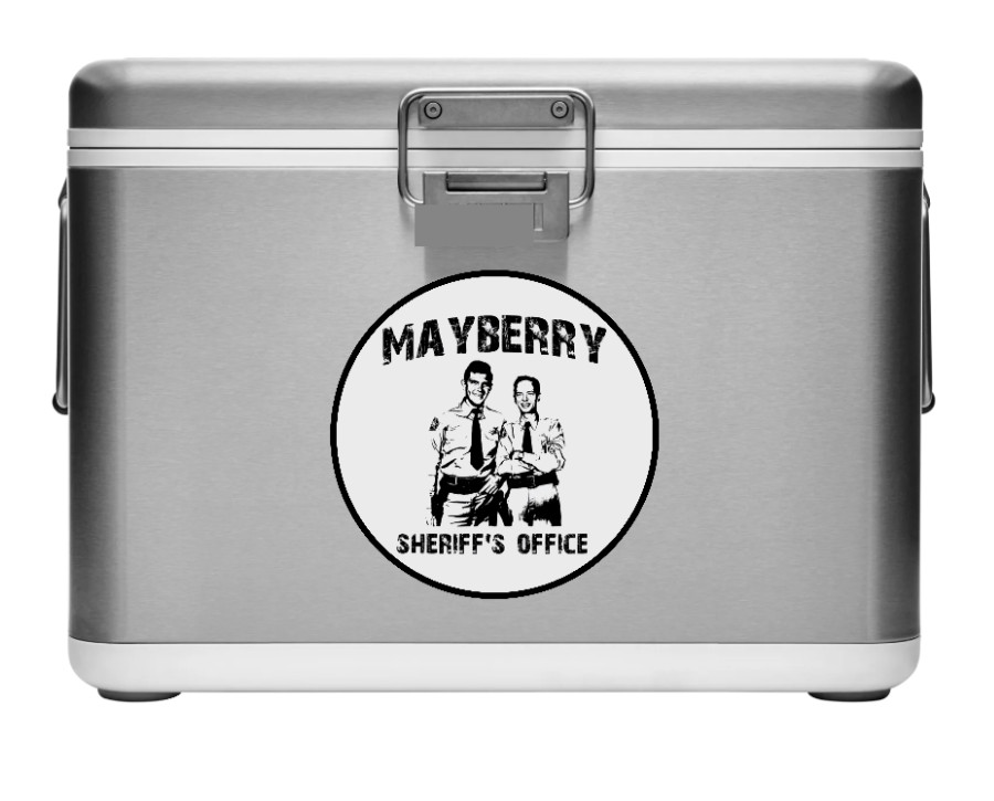Andy Griffith Show – Mayberry Sheriffs Office – 4" Vinyl Decal Car Cooler Laptop